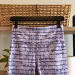 Athleta Mid-Rise Elation Printed Capri Legging, Purple Water Color Tie Dye, M Photo 3