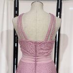 City Studio Juniors' Dusty Pink Lace Fit & Flare Homecoming Party Dress Size 9 Photo 5