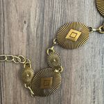 Antique Gold Chain Belt with Decorative Medallions Photo 2