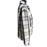 H&M  black and white plaid shirt jacket or "shacket", EUR size S, US size S Photo 2