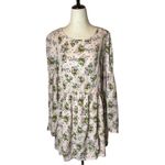 Matilda Jane Pink Floral Ruffle Like A Lady Bell Sleeve Top Tunic Size S Photo 2