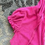 Blu Chic Y2K Terry Cloth Ruched Zip Up Hoodie Pink Small Size undefined Photo 5