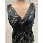 New York & Co Plaid Sleeveless Babydoll Top Black Green Holiday Dark Academia Size 6 Photo 1