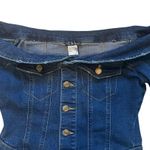 Venus  Off Shoulder Denim Jumper, Sz 4 Photo 8