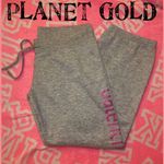 Planet Gold Heather Gray  crop Sweatpants (medium JR) Photo 5