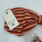 Billabong Bikini Top Size Large NWT Eco Tides Terry Betty Bandeau Straps Stripe Photo 5