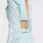 RAHI Poppy Daisy cut out mini dress in aqua Mint Green Size Small Photo 1