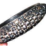 Bracelet duo. One silver one black ! Solid circle. Black Photo 2