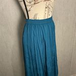 Soft Surroundings  Teal Maxi Skirt Size PM Photo 3