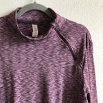l*space Marika Sweatshirt Side Zip Purple Dye Top Sz XL EUC Winter Workout Piece Photo 3