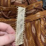 Free People New Romantics Brown Patola Ikat Print Lattice Cut Shorts Photo 3