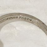 Bomb Party Ring Size 8 ‘Charmed by you’ Genuine Aqua Quartz/Rhodium Silver Photo 1