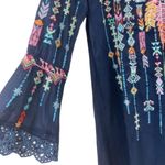 Johnny Was Lulu Heavily Embroidered Georgette Tunic Hummingbirds (oversized) NWT Photo 8