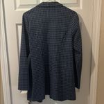 J.Jill Blue Cotton Houndstooth Blazer, Size S Photo 4