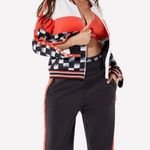 YITTY NWT  Major Label Track Jacket Iconic Black Check Me Out Red White Checker M Photo 1