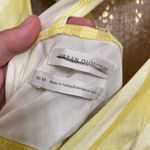 Urban Outfitters  Yellow White Criss Cross Tie Back Swirl Crop Top, M NWOT Photo 3