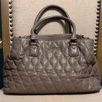 Vera Bradley Taupe Quilted Leather Emma Satchel Photo 0