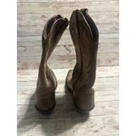 Justin Boots  Western Cowgirl Women's Size 6.5 D Brown Cross Faith Brown Leather Photo 2