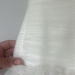 Maggie Sottero Couture Elegant White Strapless Wedding Dress Ball Gown Sz 8 Photo 5