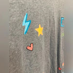 Aerie  grey boyfriend tee with neon graphics NWOT Photo 3