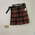 BP NWT  Pride Pleated 100% Cotton Twill Skirt in red laurel size small Photo 2