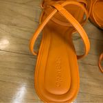 Open Edit  Zuri Ankle Strap Sandal in Orange - Size 9 Photo 5