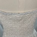 Selfie Juniors White Eyelet Dress Large Cotton Sleeveless Cute Summer Graduation Photo 8