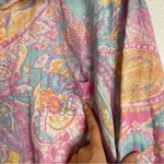 Lauren Ralph Lauren Button Front Shirt Pastel Paisley Extra Large Pink Size XL Photo 1