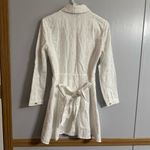 ZARA White Eyelet Fit and Flare Long Sleeve Dress Size XS Photo 7