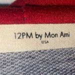 12PM by Mon Ami  Cowlneck Stripe Top Women’s Small Photo 3