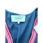 Ba&sh Robe Tanina Navy Blue Embroidered V-Neck Midi Dress NWT Photo 4