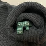 Ralph Lauren  Gray Turtleneck Sweater Small Preppy Classic Basic Embroidered Logo Photo 3