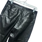 Faux Leather Wide Leg Trouser Large EUC Black Photo 8