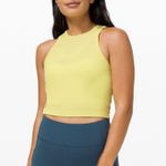 Lululemon La Front Neon Yellow Racer Crop Top 🍋 Photo 0