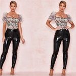 House Of CB  'Nina' Vinatge Floral Mesh‎ Gathered Bodysuit NWOT size XS Photo 10