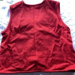 ASHLEY HILL Red Black Pullover Zip Hearts Vest Wool Women’s Sweater Size XL Photo 11