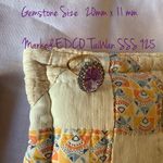 Sterling Silver EDCO Taiwan SSS 925 Vermeil Purple Big Gemstone Ring Size 9 Photo 2