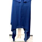 Chico's Black Label by Silky Dress Flowy Asymmetrical Shark Bite Layered Keyhole Photo 8