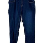 Telluride Clothing Co Size 14 Loose Fit Blue Jeans Red Plaid Flannel Lined Denim Photo 0