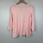 J.Jill Sweater Women M Pink Linen Blend Knit Long Sleeve Classic Lightweight Pink Size M Photo 1
