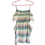 Aerie NWT Linen Blend Striped Multi Color Women’s Dress Size XL Photo 6