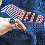 NFL NWT  Chicago Bears Jacket Half Zip Hooded Fluffy Trendy Black Style Sz S Photo 3