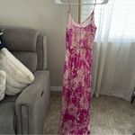 Lilly Pulitzer  Maxi Dress Deanna SILK Va Voom Purp Wanderlast Pink LUREX Photo 3