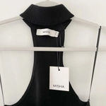 Misha Collection Briana Knit Choker Midi Dress NWT Black Size 6 Retail $297 Photo 11