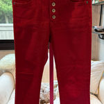 Pilcro and the Letterpress  High Rise Red Jeans Photo 0