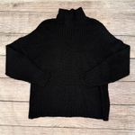 American Eagle Outfitters Black Mock Neck Chunky Knit Sweater Womens S Oversized Photo 8