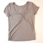 American Eagle  • Soft and Sexy Mauve Striped V-Neck Shirt Size Small Photo 6