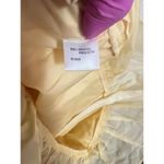 Antonio Melani  Top Womens 8 Yellow Long Sleeve Milkmaid Ruched Cottagecore Soft Photo 3