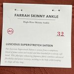 AG Adriano Goldschmied NWT Farrah High-Rise Skinny Ankle Jeans Size 32 Rust Pant Photo 8