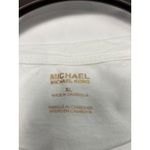Michael Kors  White Logo T-Shirt Womens Size XL Short Sleeve Tee Photo 3